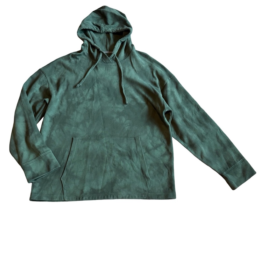 All In Motion Green Tie Dye Hooded Hoodie Sweater Sweatshirt Stretch Size Large